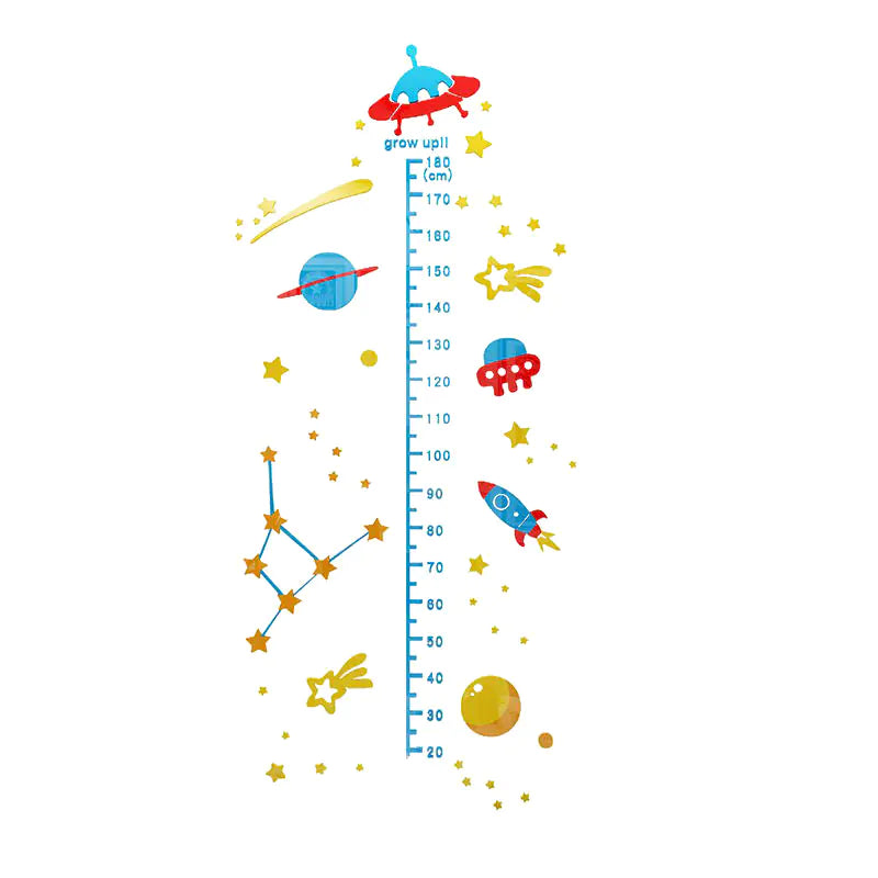 3D Cartoon Height Stickers for Kids' Rooms and Kindergartens