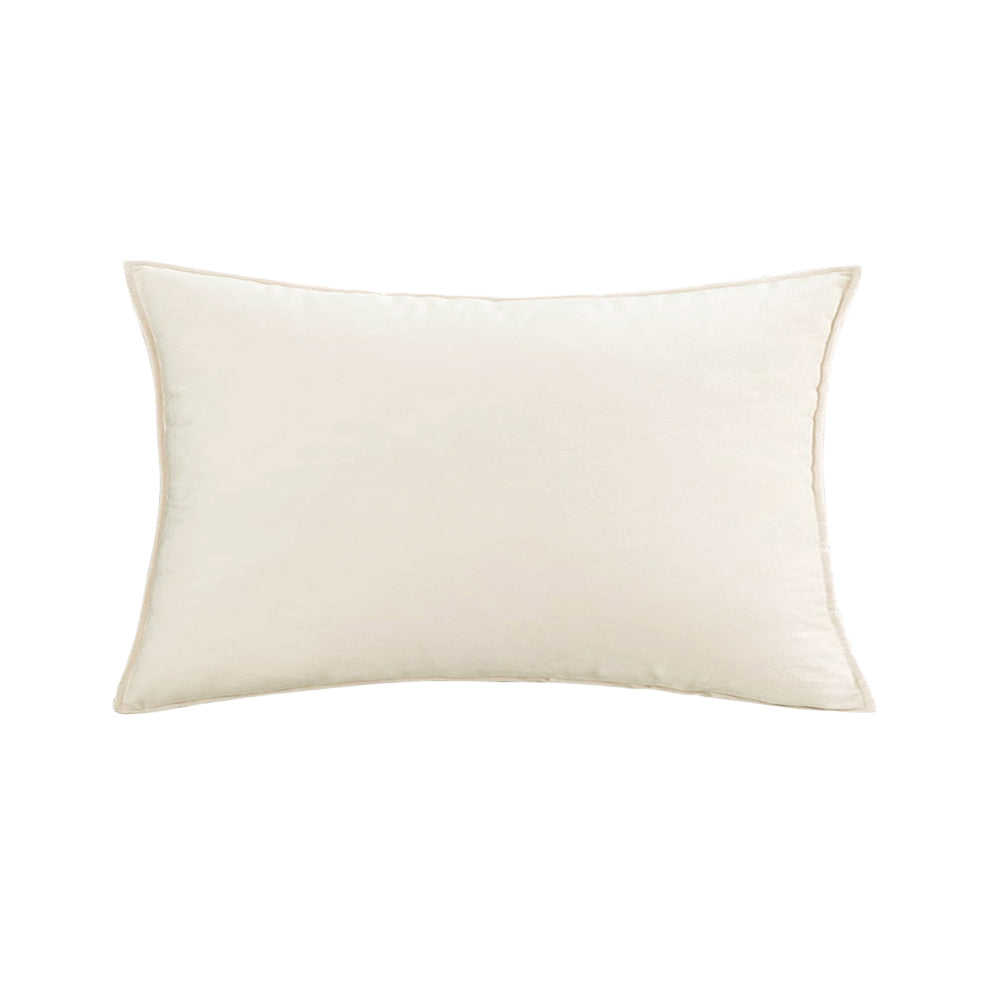 Rectangular Velvet Lumbar Throw Pillow (With/Without Inserts) 12x20 inches,