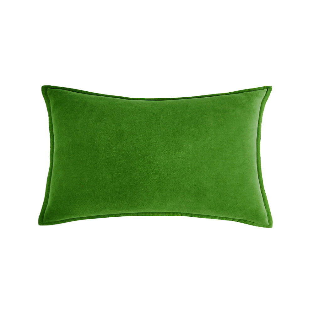 Rectangular Velvet Lumbar Throw Pillow (With/Without Inserts) 12x20 inches,