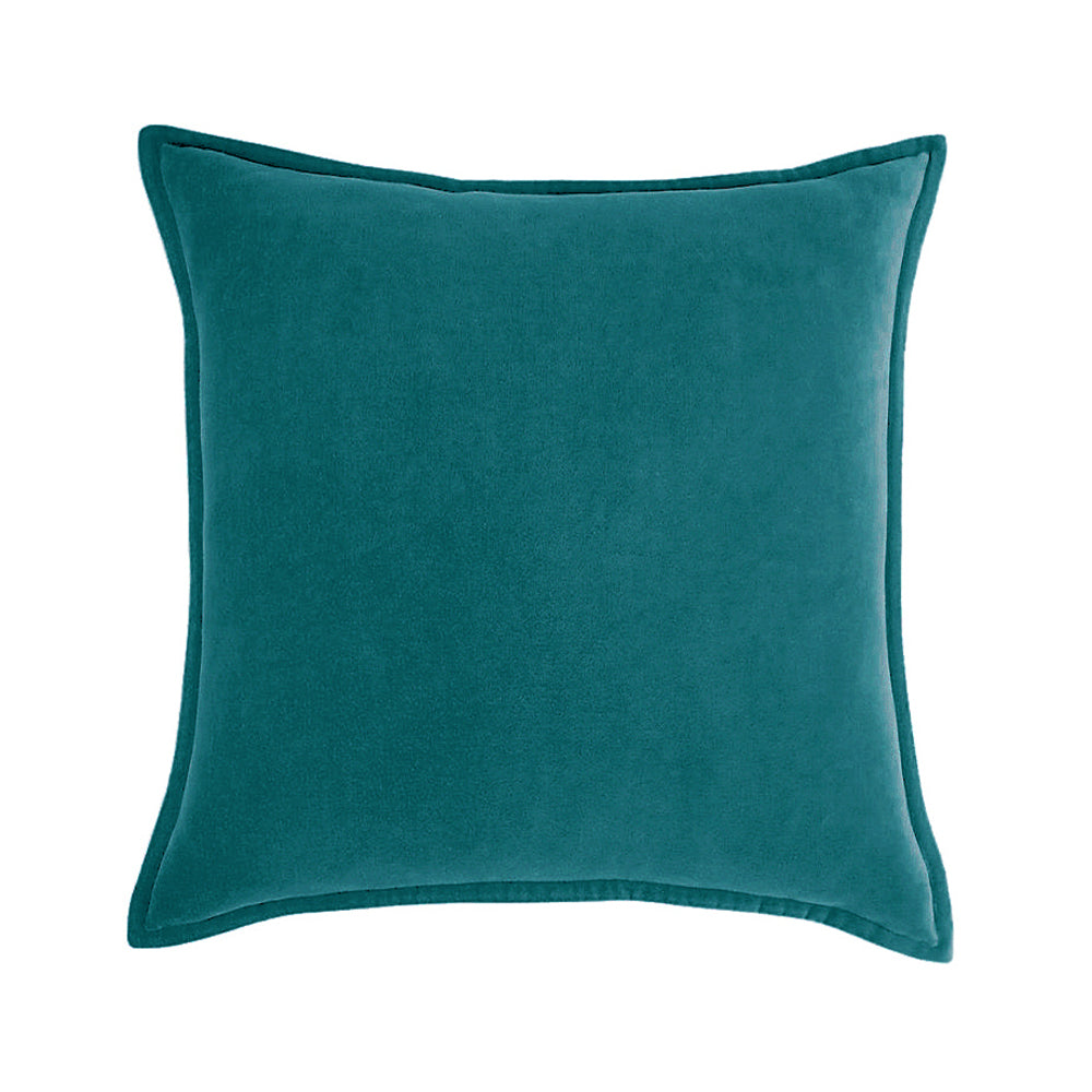Square Cotton Velvet FULL Throw Pillow set (With Insert) 20x20 inches, pack of 1 throw pillow