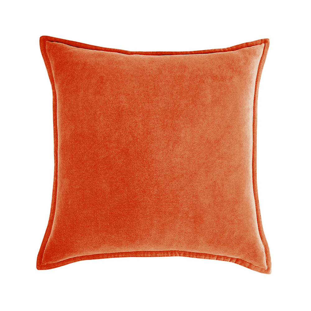 Square Cotton Velvet FULL Throw Pillow set (With Insert) 20x20 inches, pack of 1 throw pillow