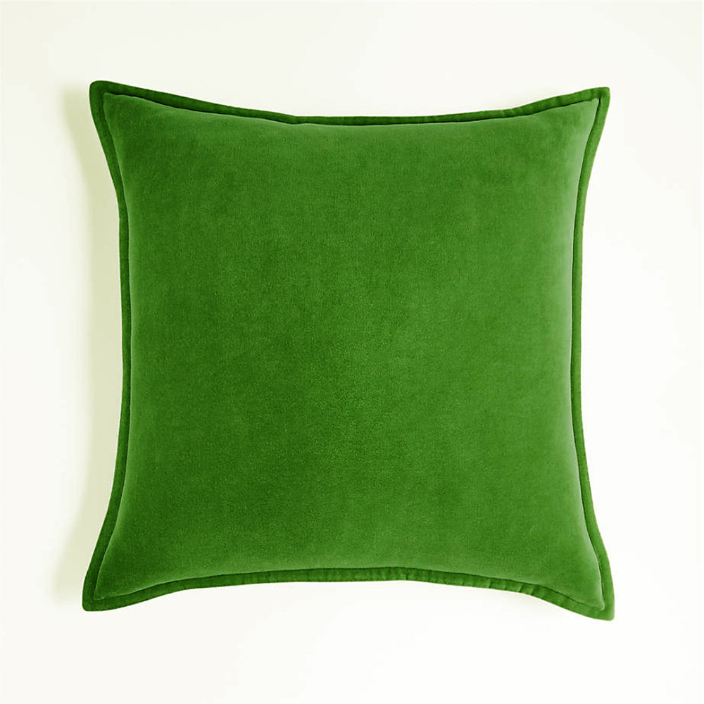 Square Cotton Velvet FULL Throw Pillow set (With Insert) 20x20 inches, pack of 1 throw pillow