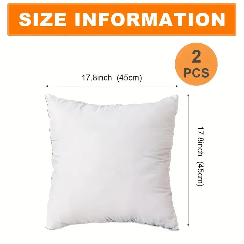 Set of 2 Velvet Solid Colors Throw Pillow Covers (With or Without Inserts) 3 sizes