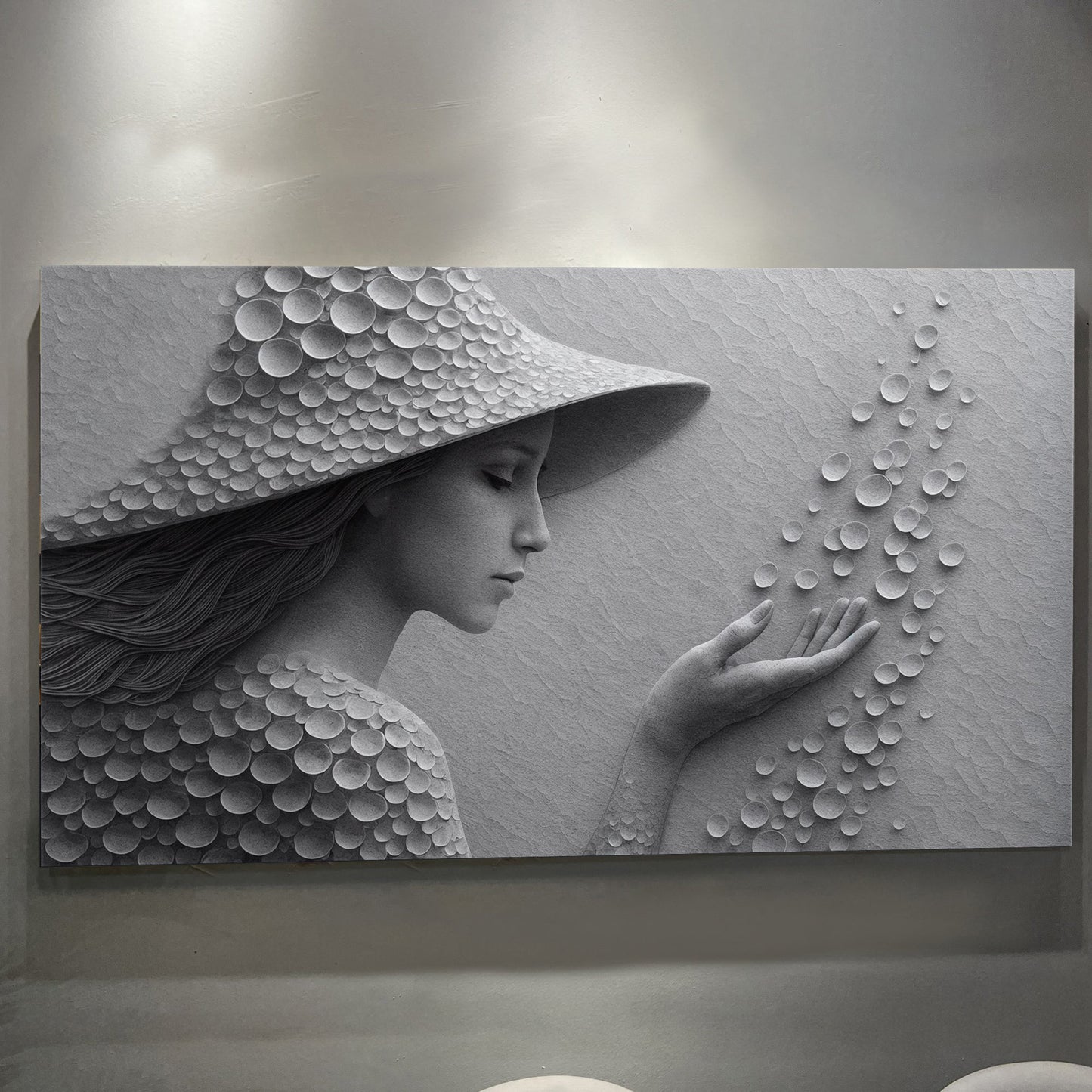 Modern Minimalist Woman Silhouette Wall Art