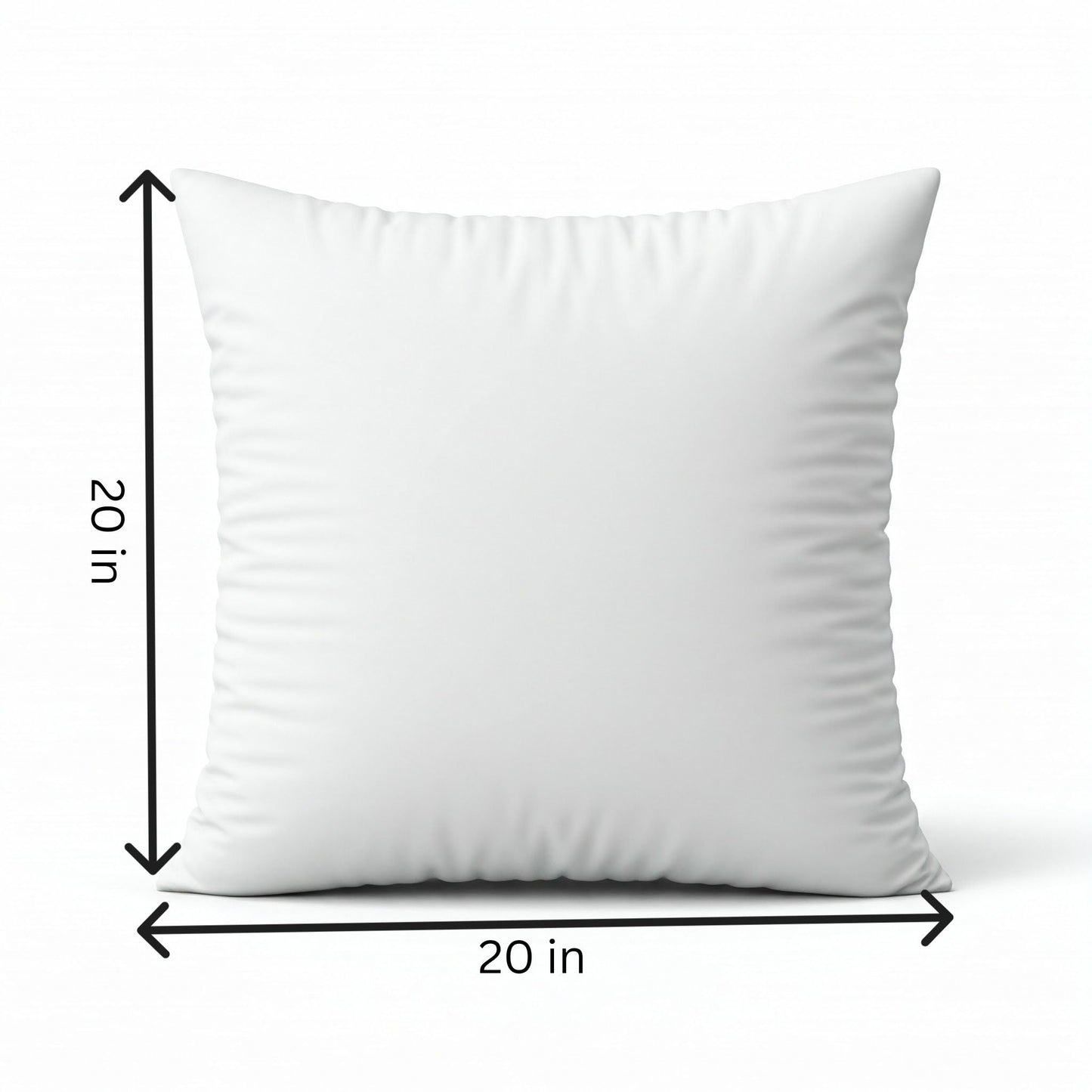 18"x18" Square Throw Pillow | Botanical Fruit Pattern | Soft Cotton Blend | 2 Insert Options | Neutral Colors