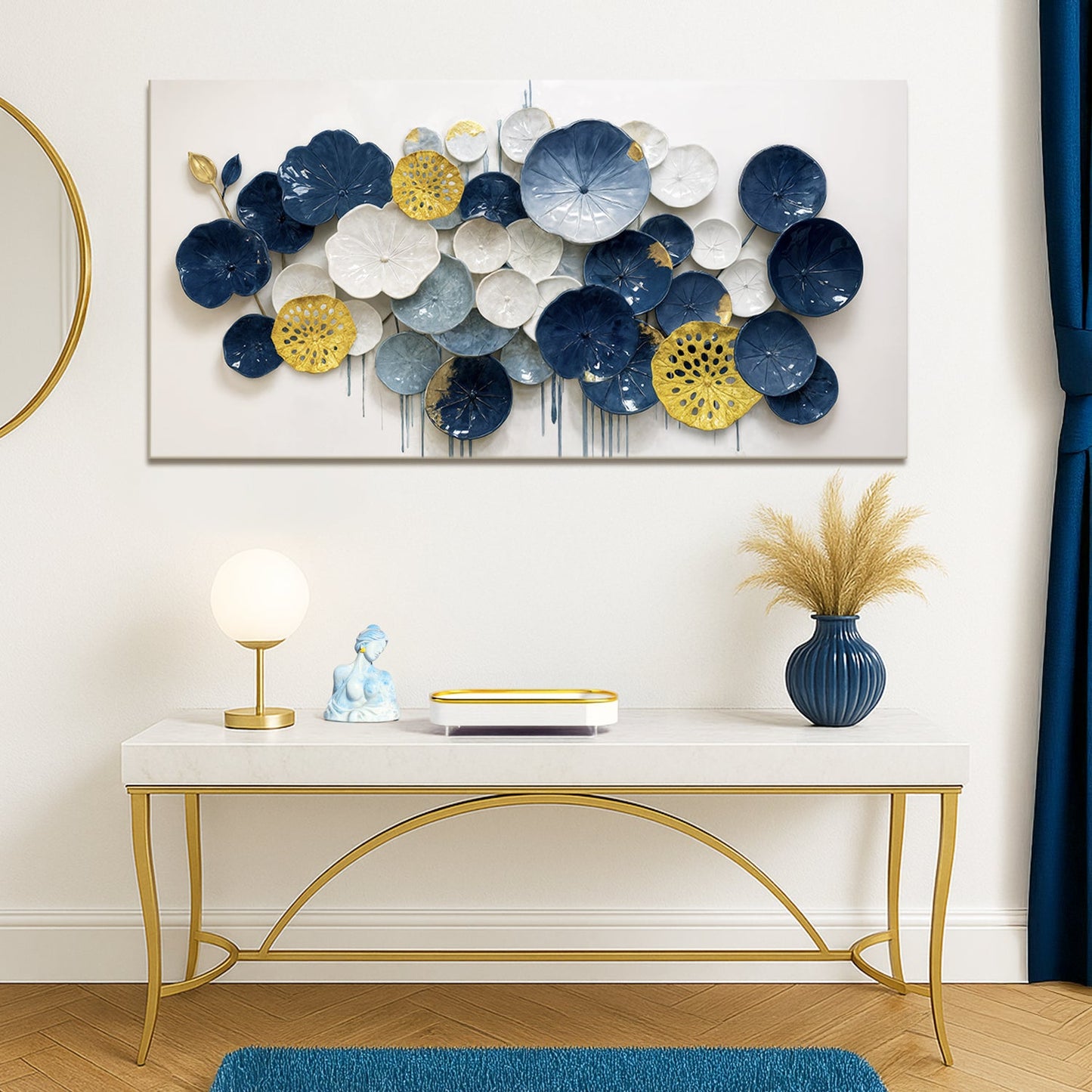 Lotus Leaf Abstract Wall Art VII