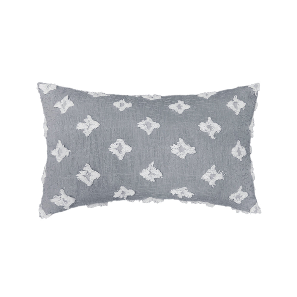 Rectangular Flower Tufted Pillow Daisy flower Lumbar Throw Pillow (With/Without Inserts) 12x20 inches, pack of 2 throw pillows