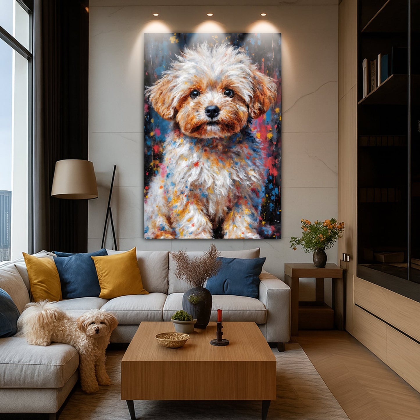 Customized Pet Portrait Abstract Wall Art II