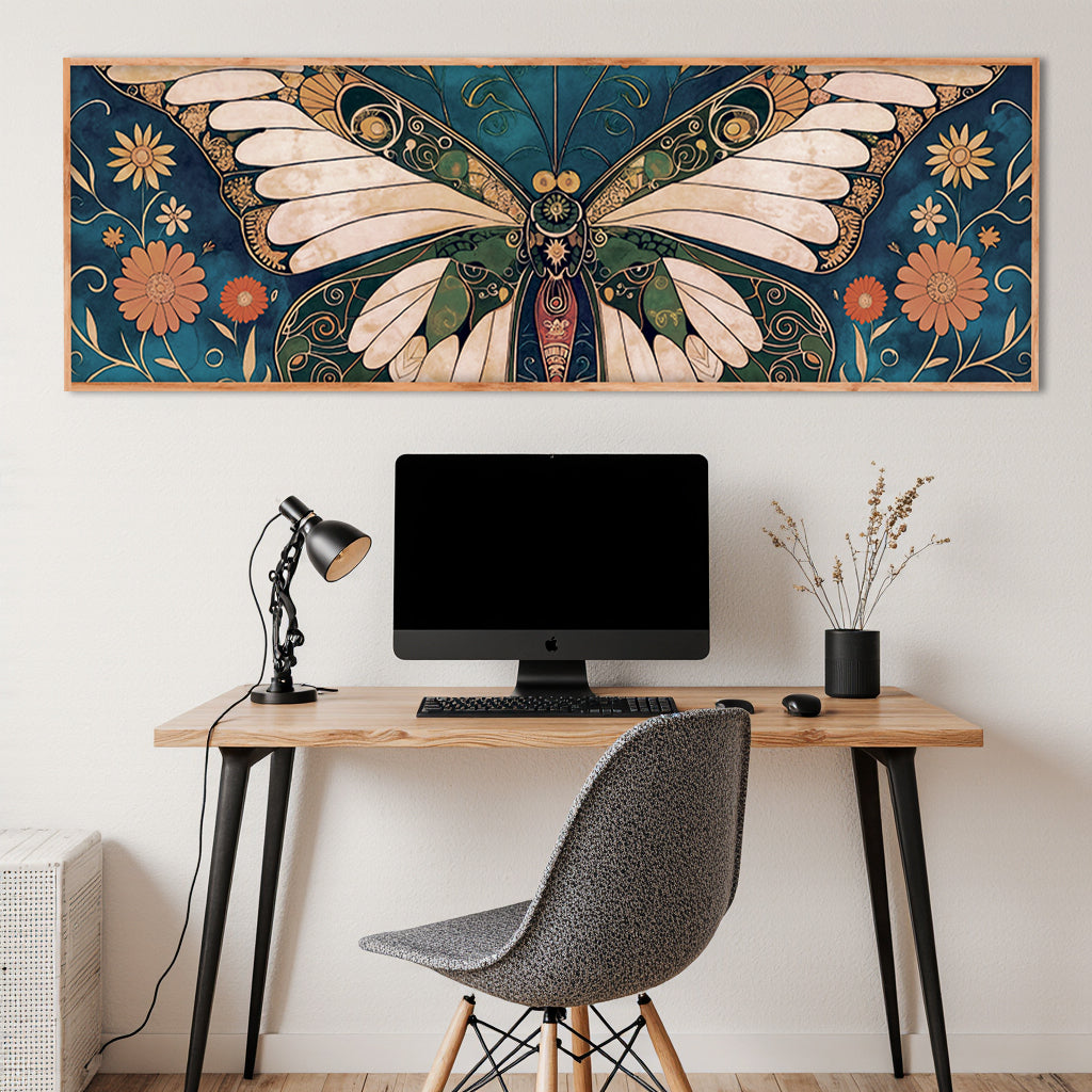 Abstract Vintage Butterfly Wall Art