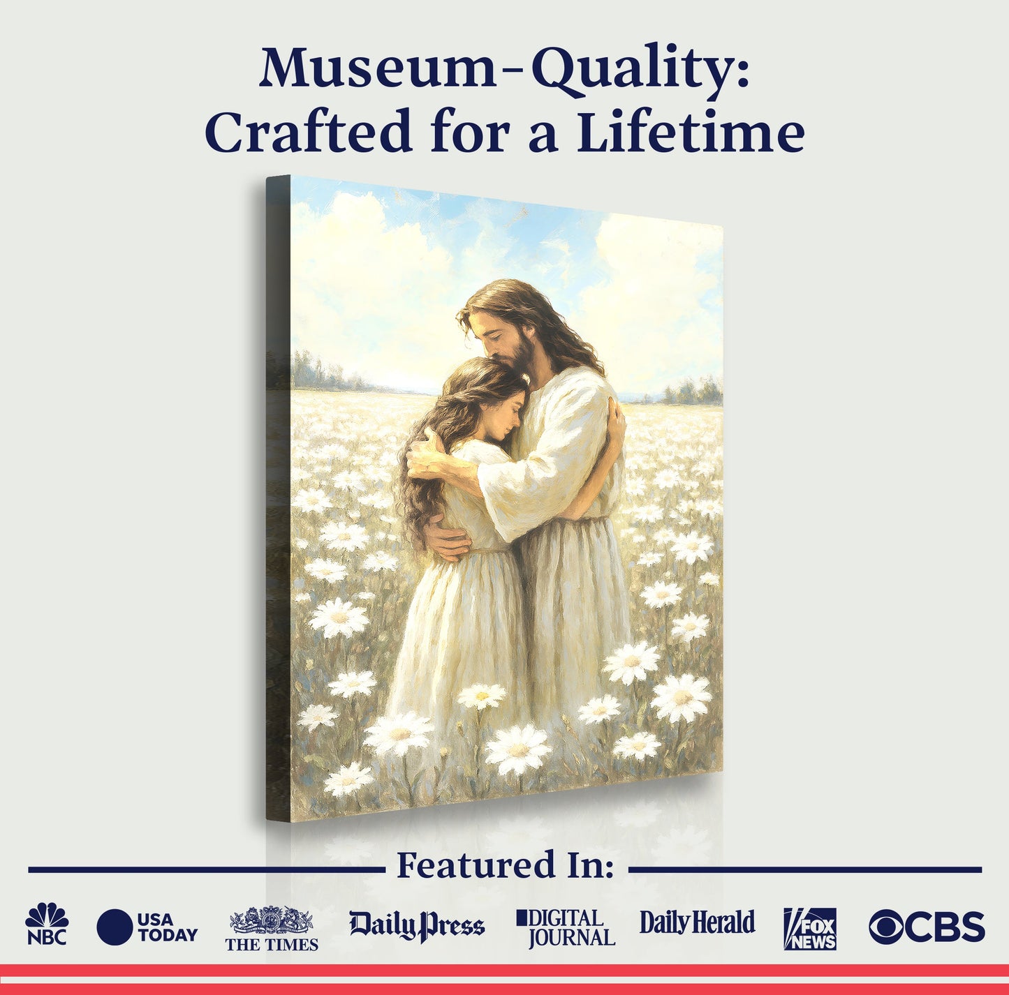 Divine Embrace of Grace Faith Wall Art