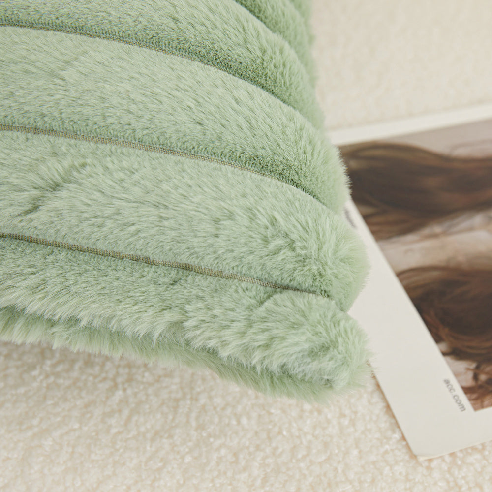 Pack of 2 Polyester Blend Throw Square Pillow Cover & Insert reversible sides, removable cover size 18x18 inch