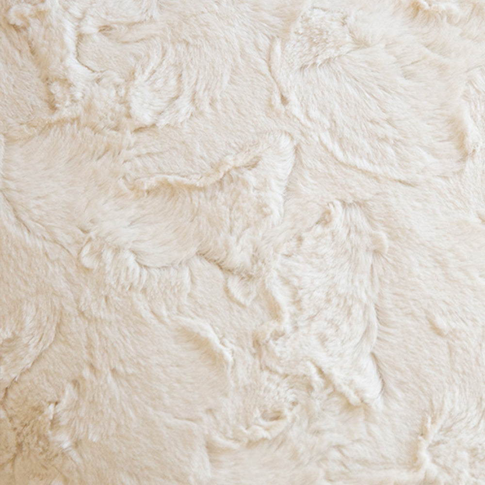 Set of 4 well mixed miss and match reversible sides furry throw pillowcase and insert 18"x18" square