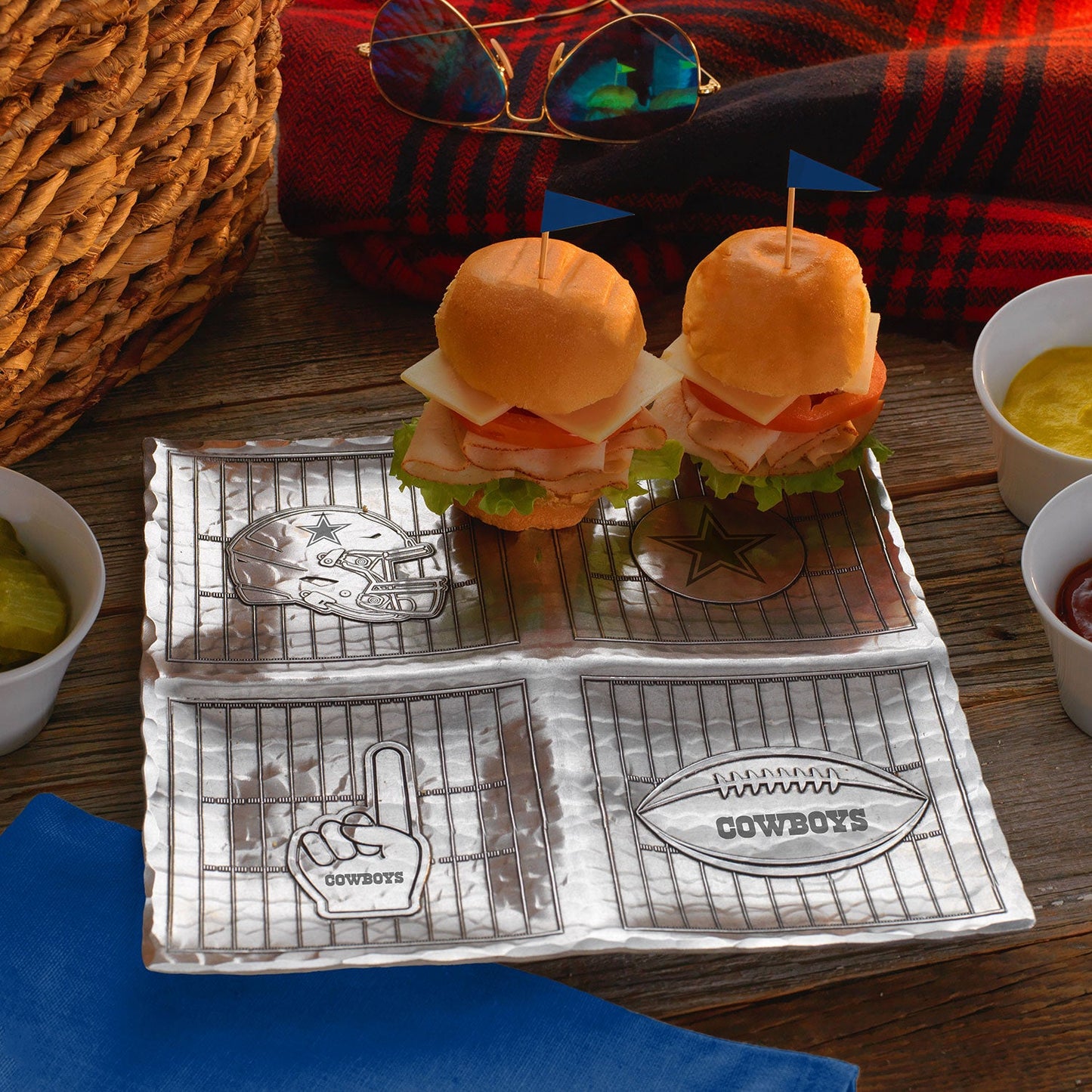 Pittsburgh Steelers Game Day Quad Serving Tray