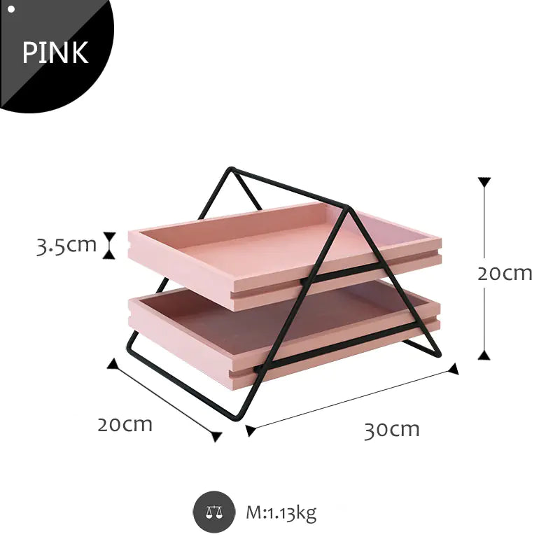 Modern Minimalist Double-Layer Drawer Storage Rack