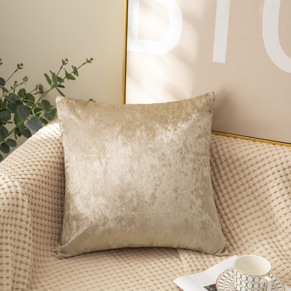 Set of 2 Velvet Home Decoration Throw Pillows (With or Without Inserts) size 18"x18'