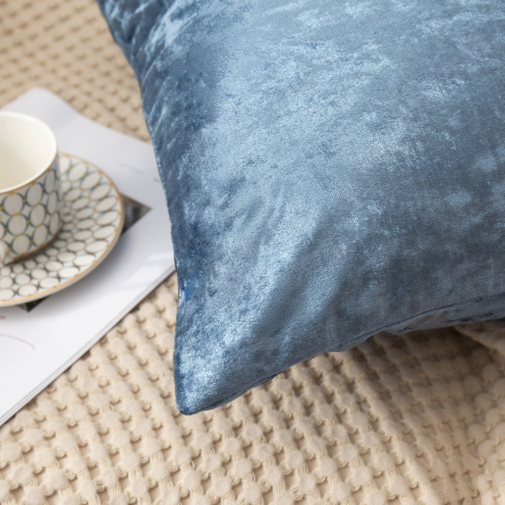 Set of 2 Velvet Home Decoration Throw Pillows (With or Without Inserts) size 18"x18'