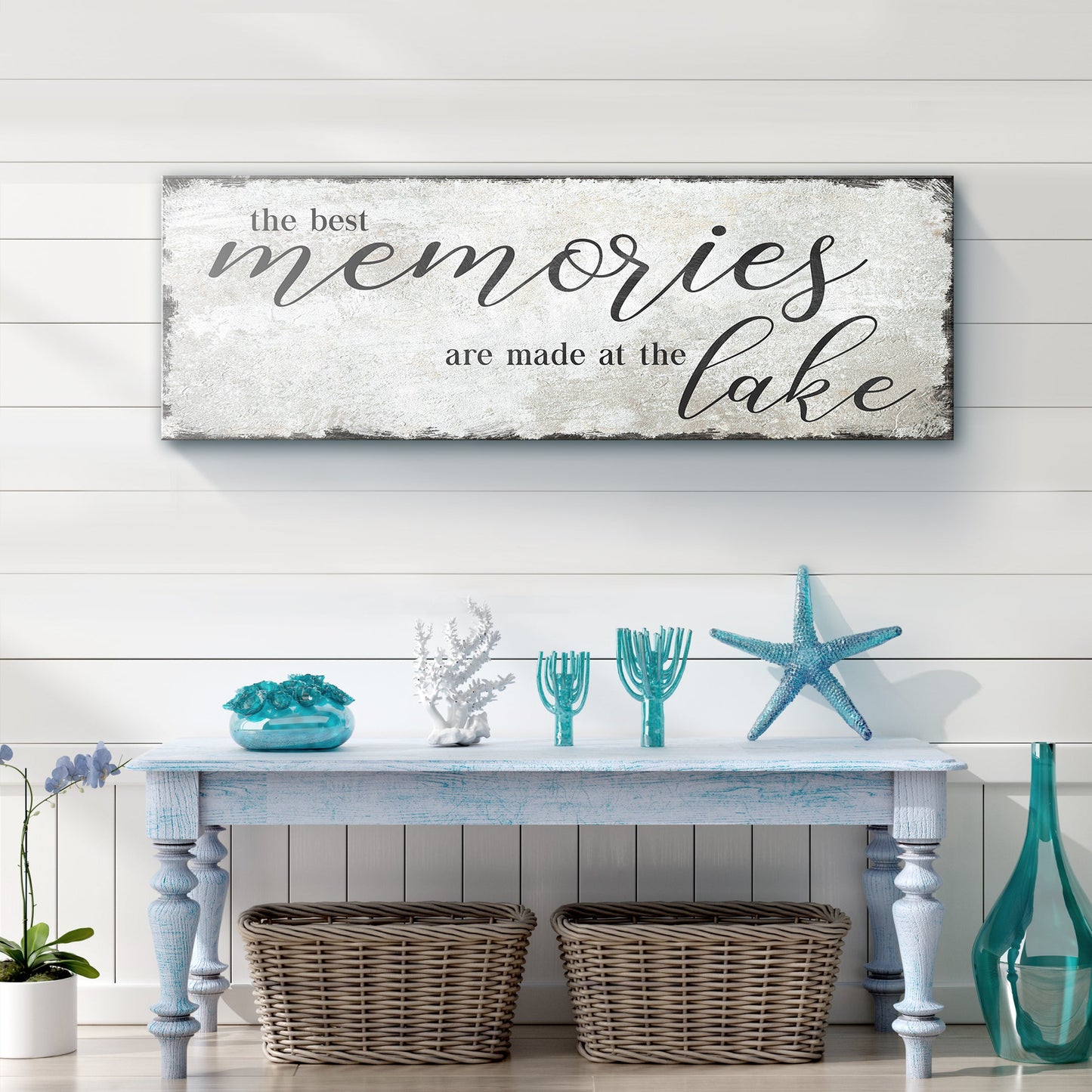 Best Memories At The Lake Sign