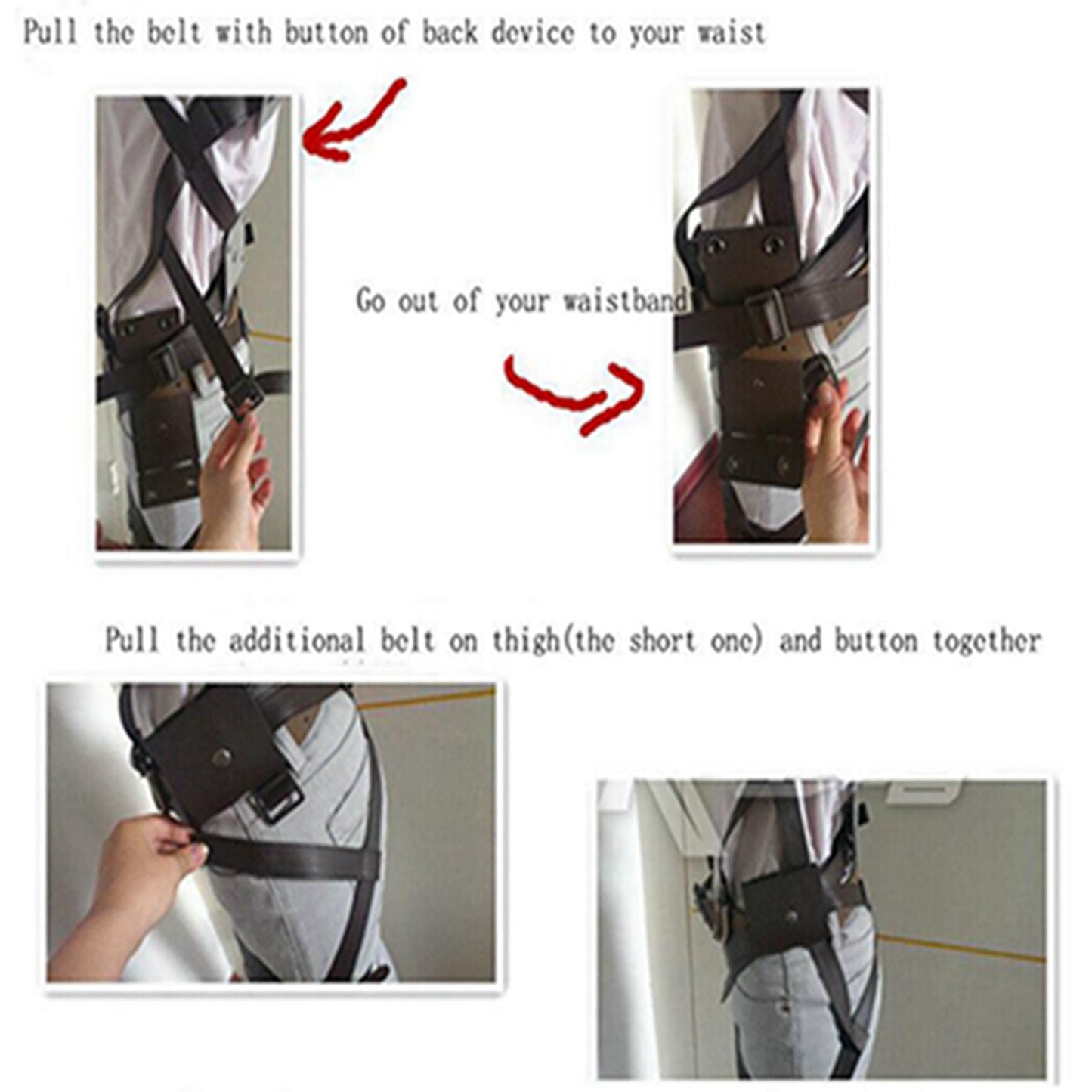 Attack on titan cosplay costume shingeki no kyojin recon corps mikasa ackerman harness belt hook