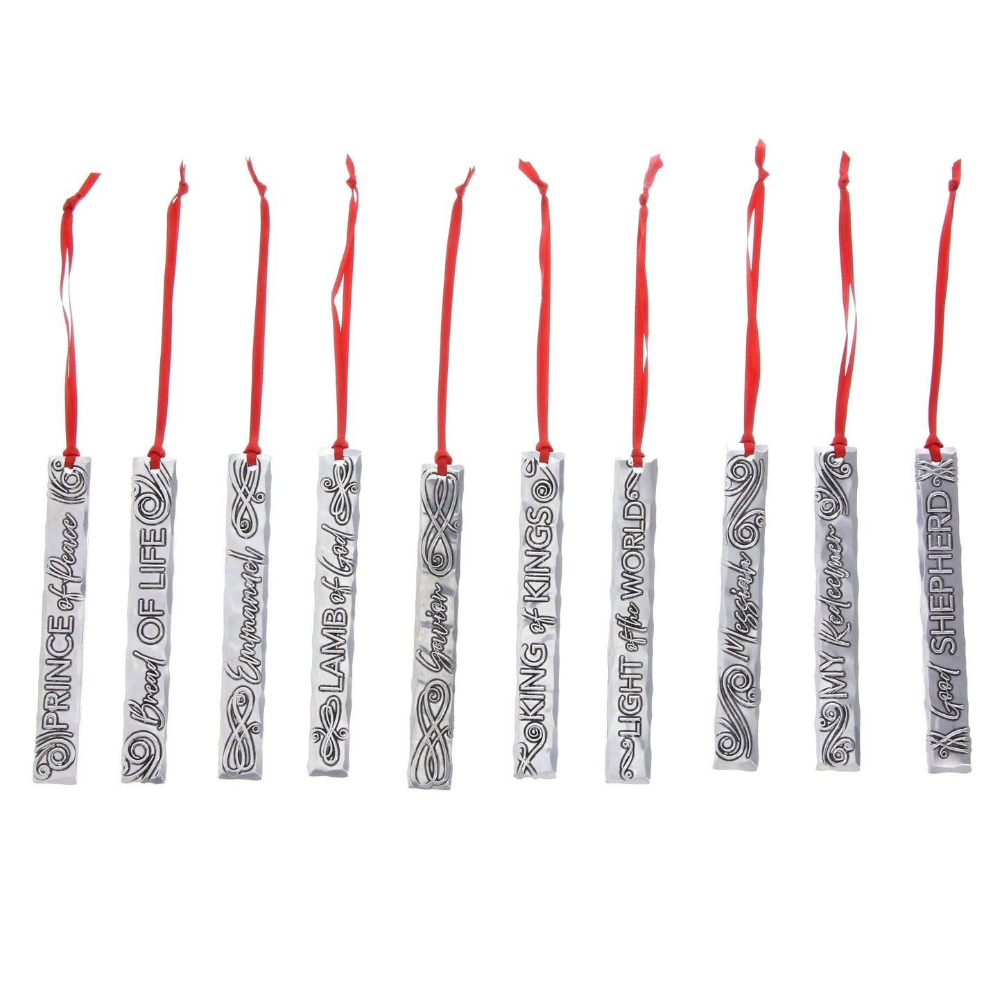 Names of Jesus Icicle Ornament Set (10 Pieces)