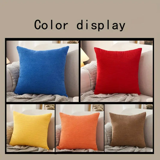 Solid Color Super Soft Flannel Pillowcase for Home Decor