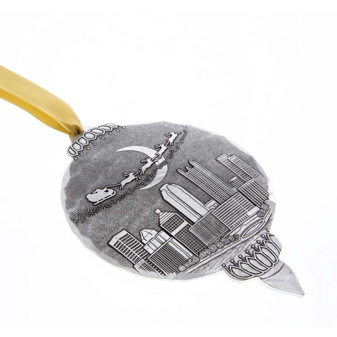 Santa Over Pittsburgh Ornament