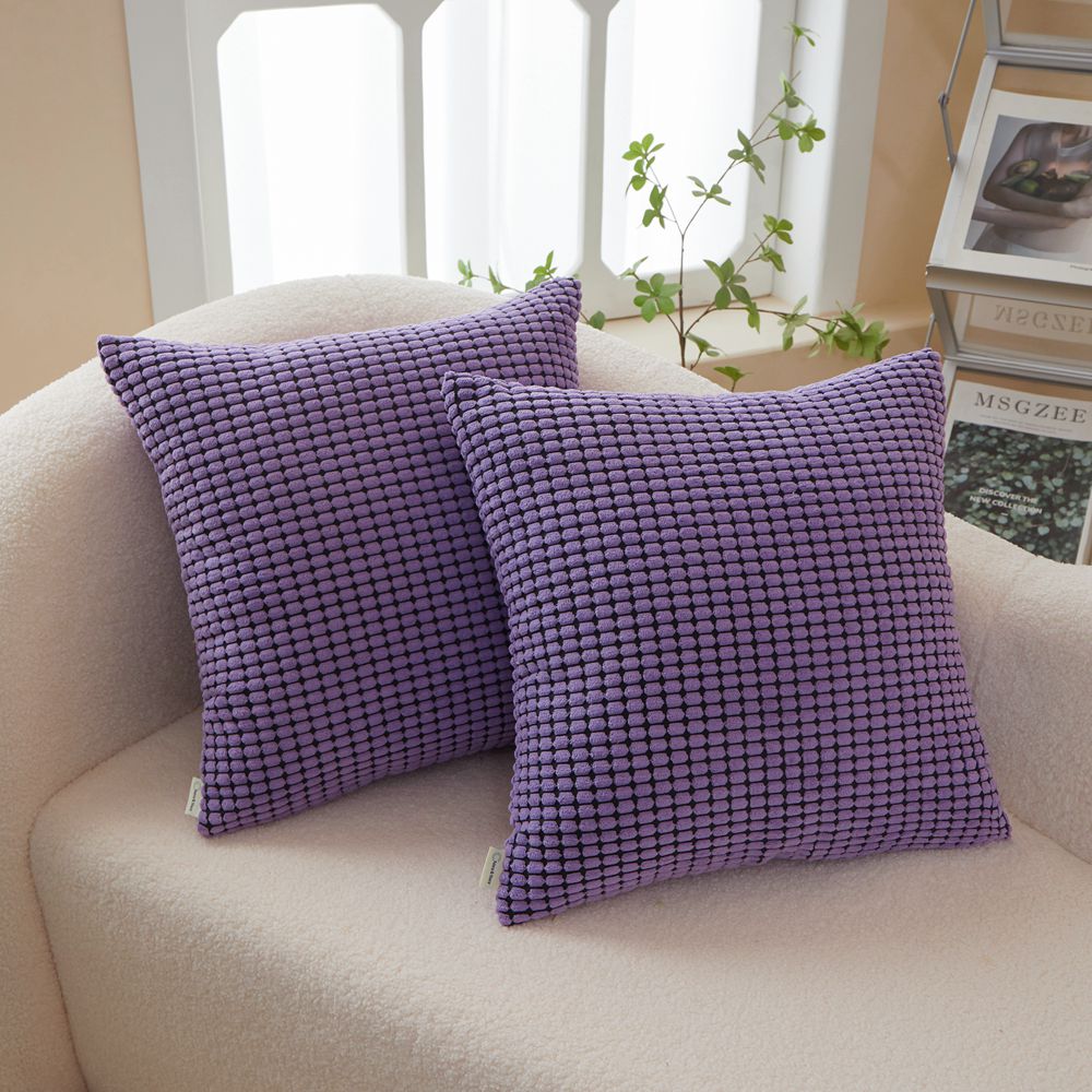 Set of 2 Polyester Blend soft hand feeling Throw Pillows (With or Without Inserts) 11 size 18"x18"