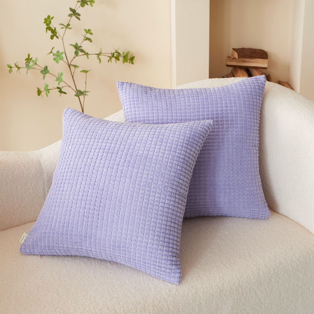 Set of 2 Polyester Blend soft hand feeling Throw Pillow (With or Without insert) size 18"x18""