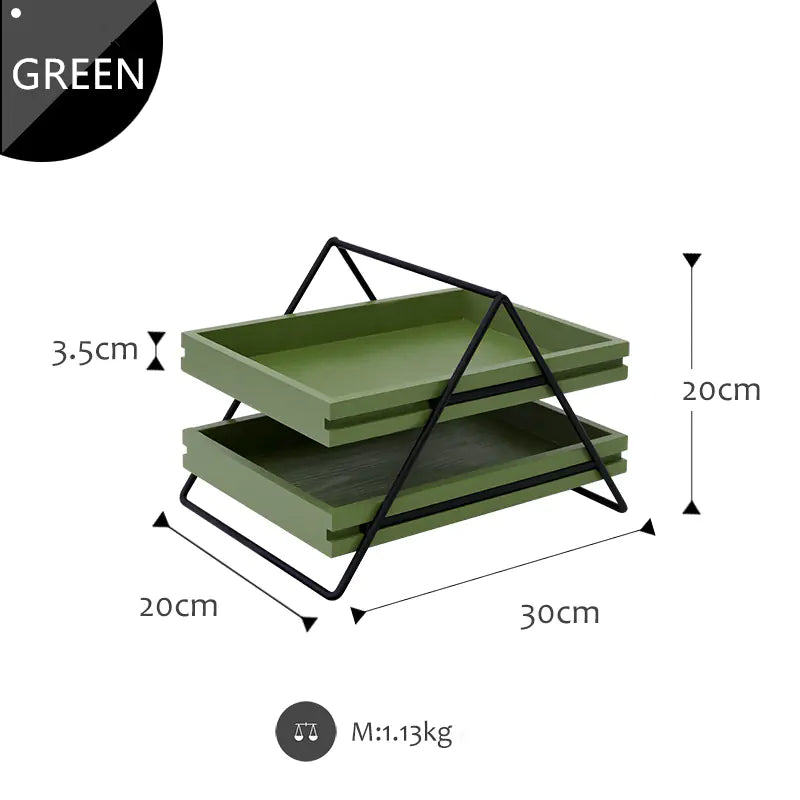 Modern Minimalist Double-Layer Drawer Storage Rack