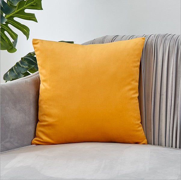 Set of 2 Velvet Solid Colors Throw Pillow Covers (With or Without Inserts) 3 sizes