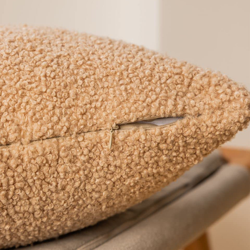 18"x18" Teddy Faux Fluffy Solid Color FULL set of Throw Pillow (With Insert)