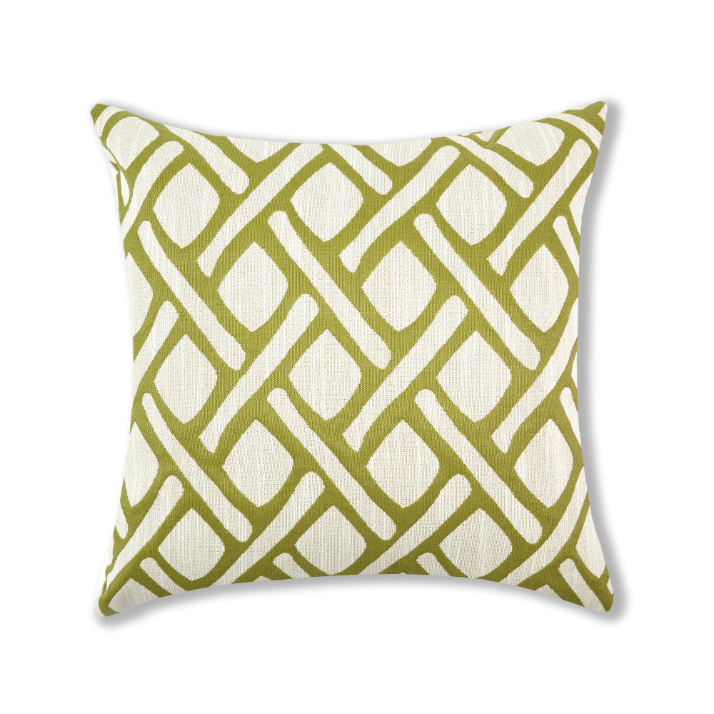 Geometric Links Accent Decorative Pillow (With/Without Inserts) 18"x18" Set of 2
