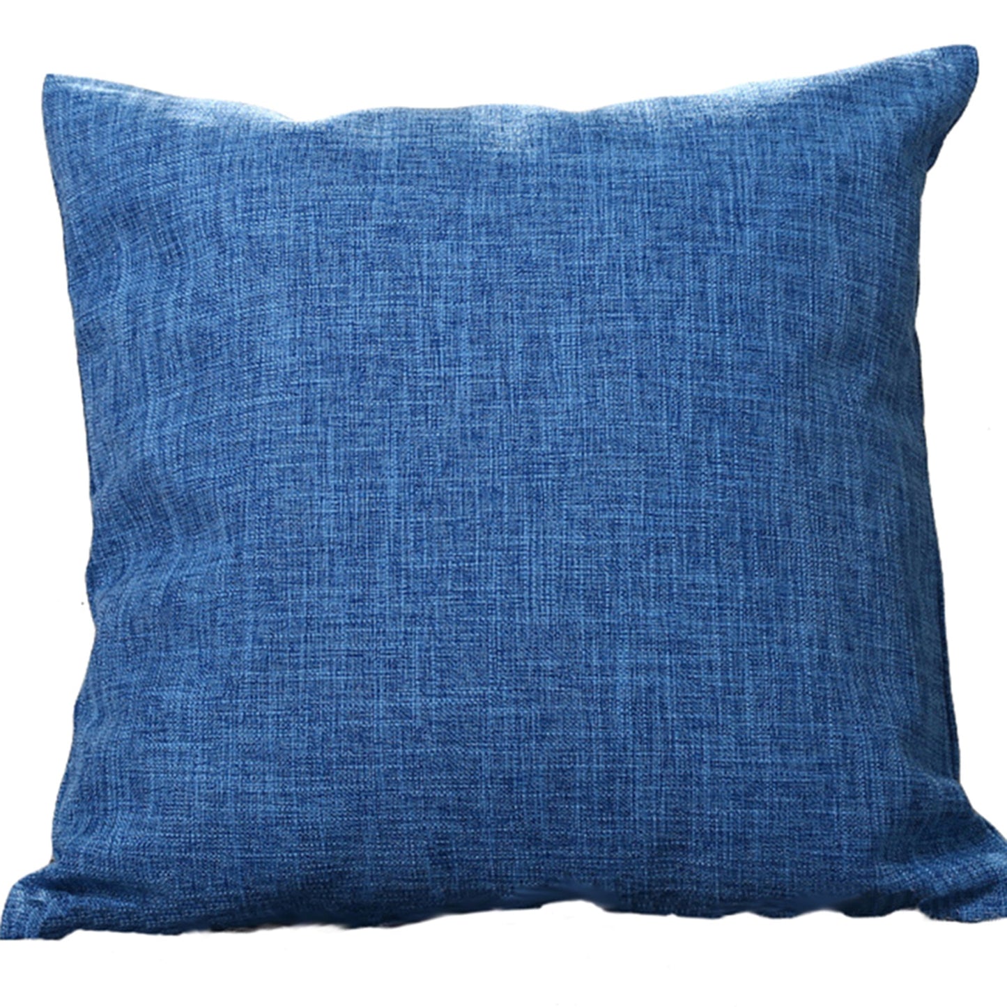 18''x18'' textured solid throw pillow | 12 colors rustic linen-look weave | farmhouse & modern accent | insert included