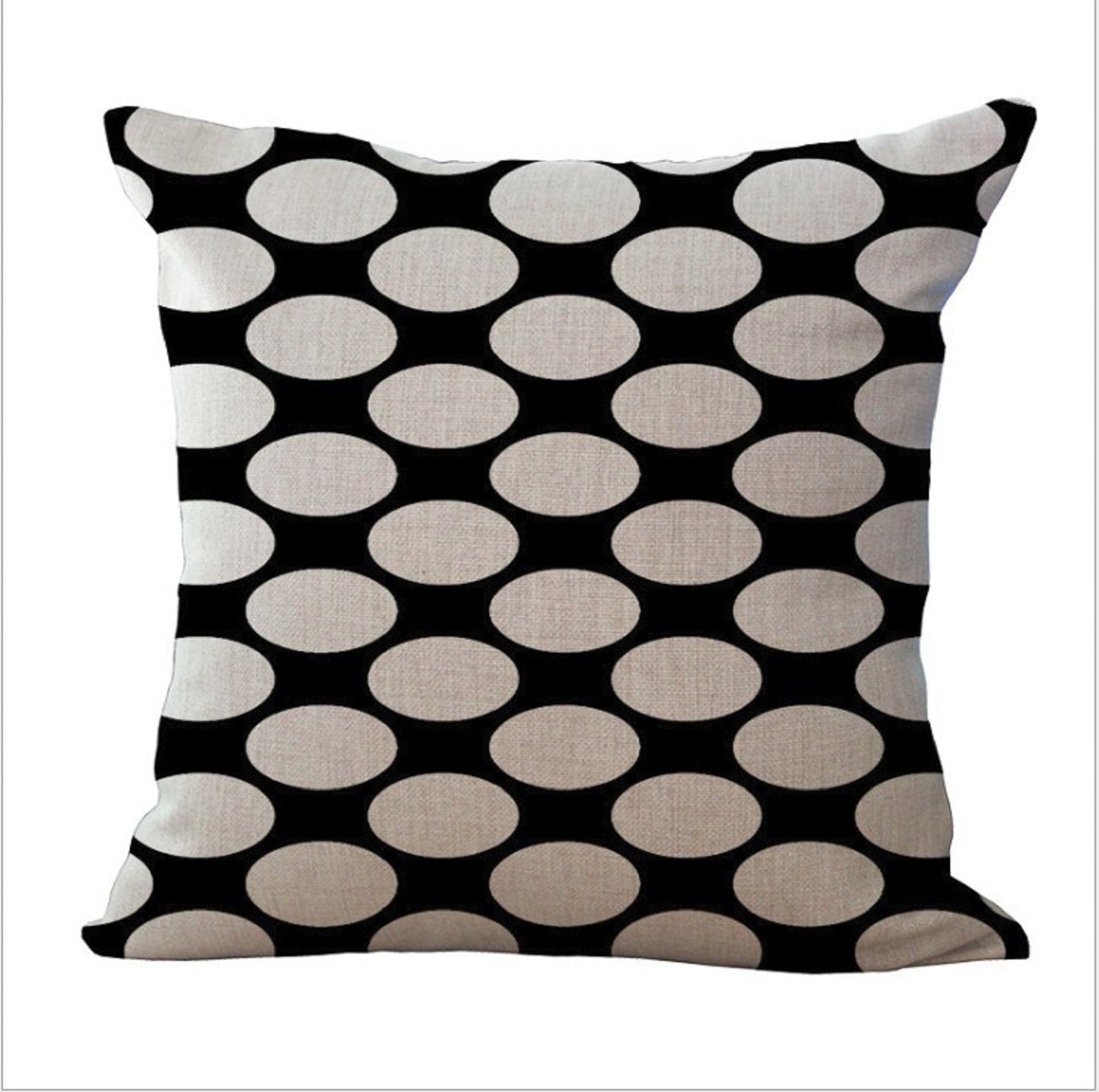 Pack of 2 Square Geometric 18''x18'' Throw Pillow cases (With/Without Inserts)