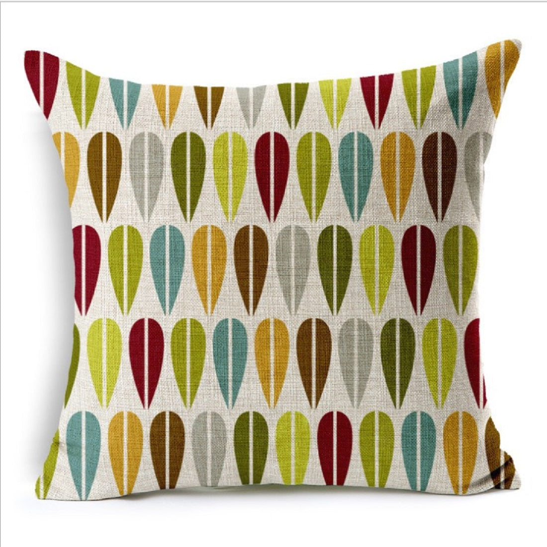 Set of 2 Square Geometric Pattern Throw Pillow (With or Without Inserts) size 18"x18"