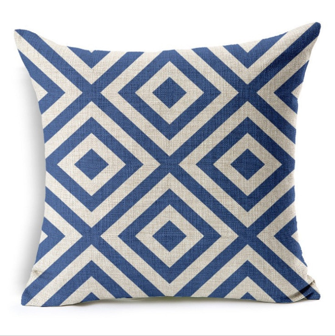 Set of 2 Square Geometric Pattern Throw Pillow (With or Without Inserts) size 18"x18"