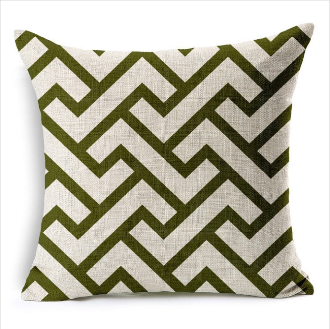 Set of 2 Square Geometric Pattern Throw Pillow (With or Without Inserts) size 18"x18"
