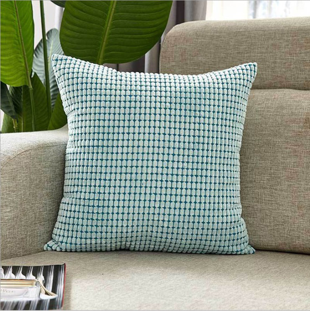 Combo Set of 3 Pillow Covers AND Inserts 3 blues in 2 sizes options