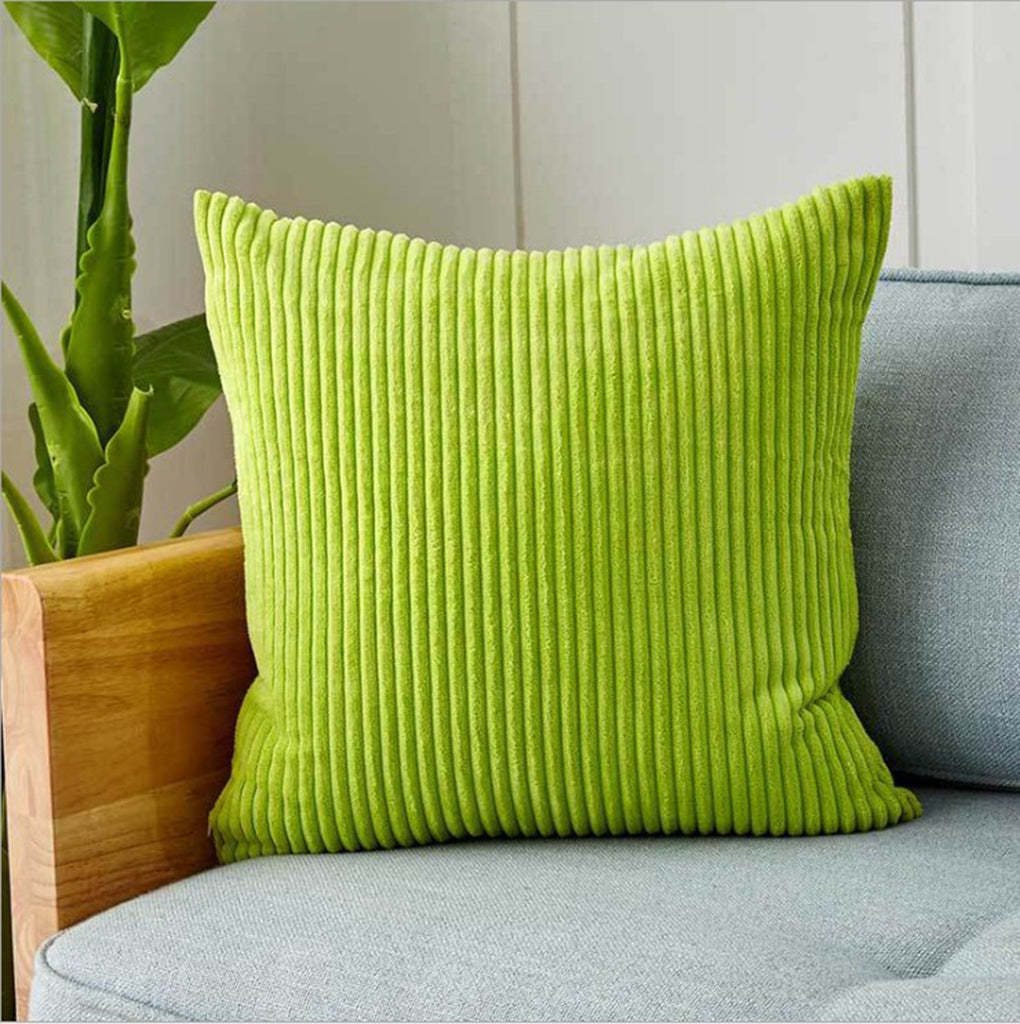 Stripe Throw Pillow (With Insert) 4 size options Elevate your decor with our opulent throw pillow, complete with a premium insert. Crafted from luxurious velvet, it exudes an air of sophistication and offers a soft touch.
