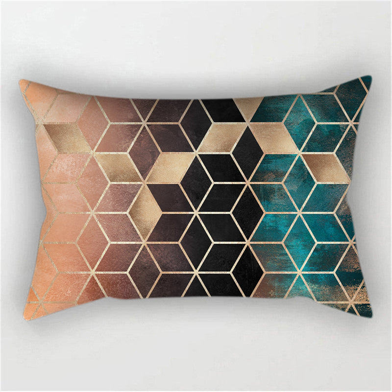 12''x20'' metallic accent geometric throw pillow | 16 designs modern & glam patterns | chic lumbar accent | insert included