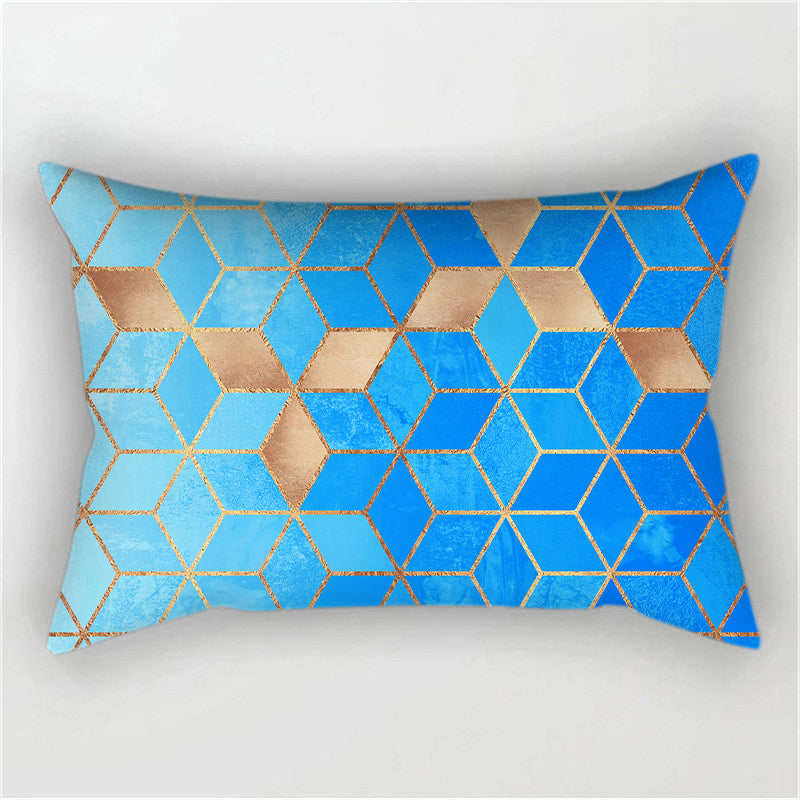 12''x20'' metallic accent geometric throw pillow | 16 designs modern & glam patterns | chic lumbar accent | insert included