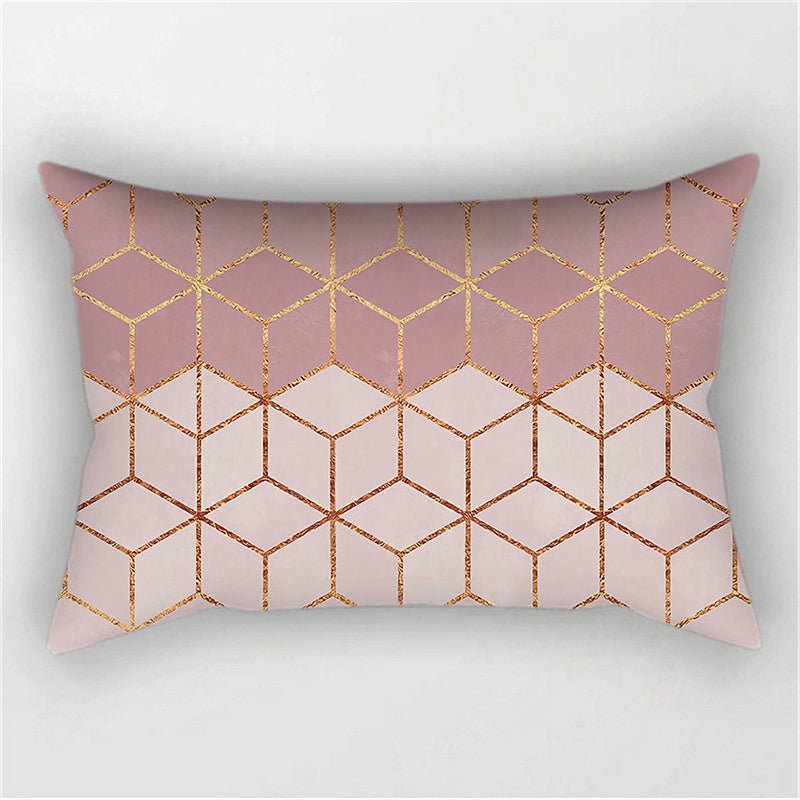 12''x20'' metallic accent geometric throw pillow | 16 designs modern & glam patterns | chic lumbar accent | insert included