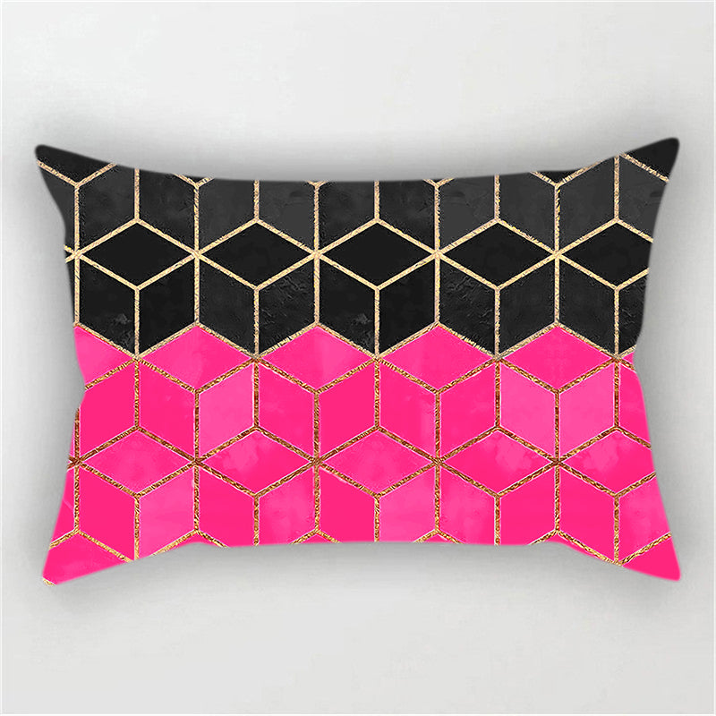 12''x20'' metallic accent geometric throw pillow | 16 designs modern & glam patterns | chic lumbar accent | insert included