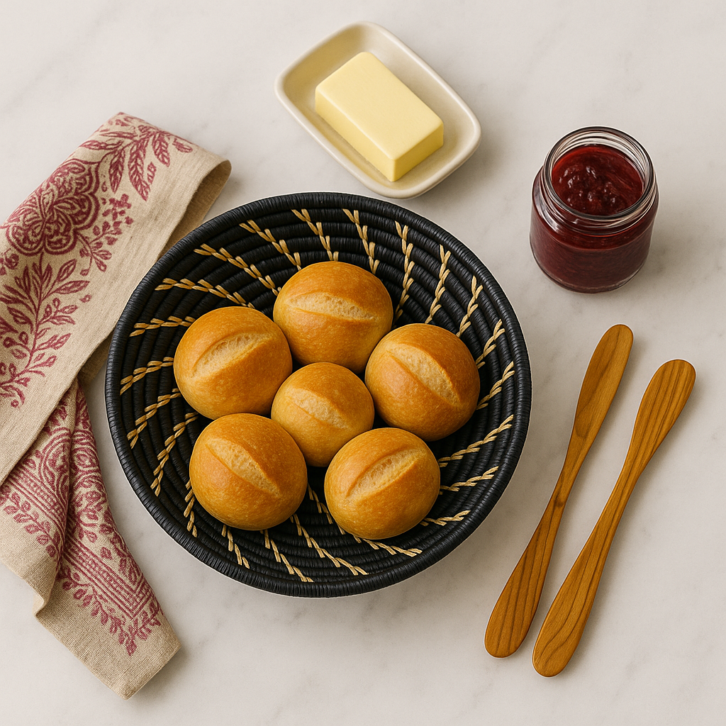 Large Black White Woven African Basket