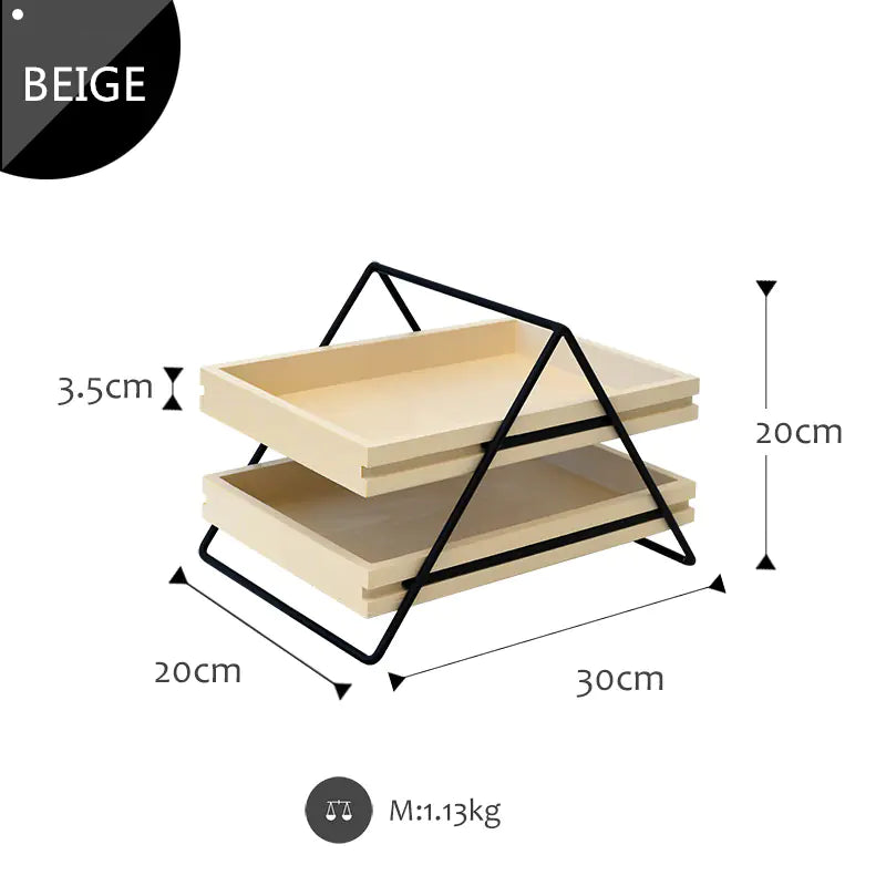 Modern Minimalist Double-Layer Drawer Storage Rack