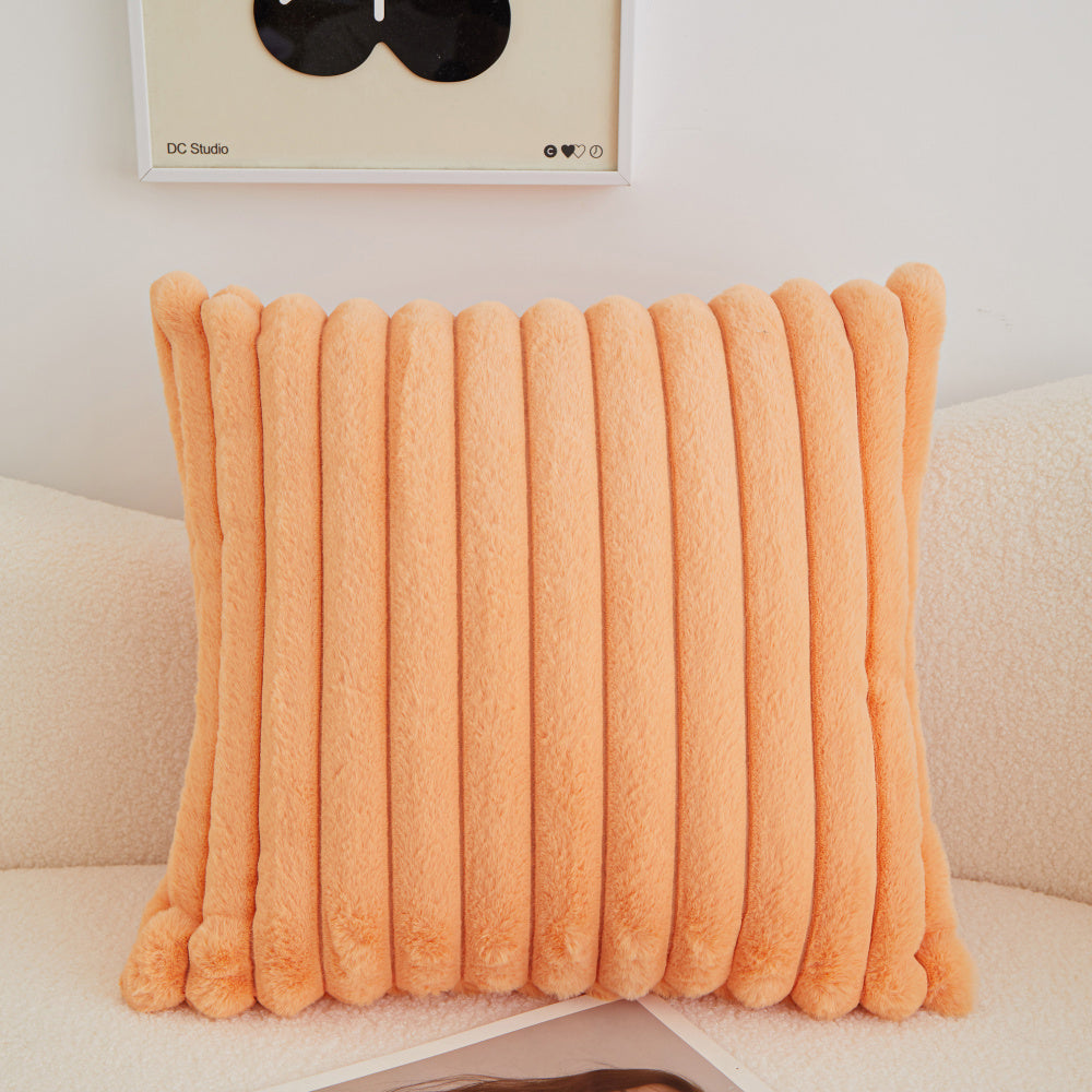 Pack of 2 Polyester Blend Throw Square Pillow Cover & Insert reversible sides, removable cover size 18x18 inch