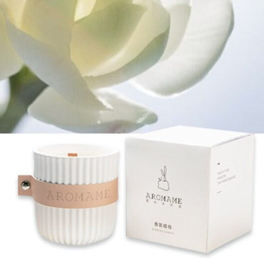 Aromame Romantic Scented Soy Wax Aromatherapy Potpourri Pillar Candle