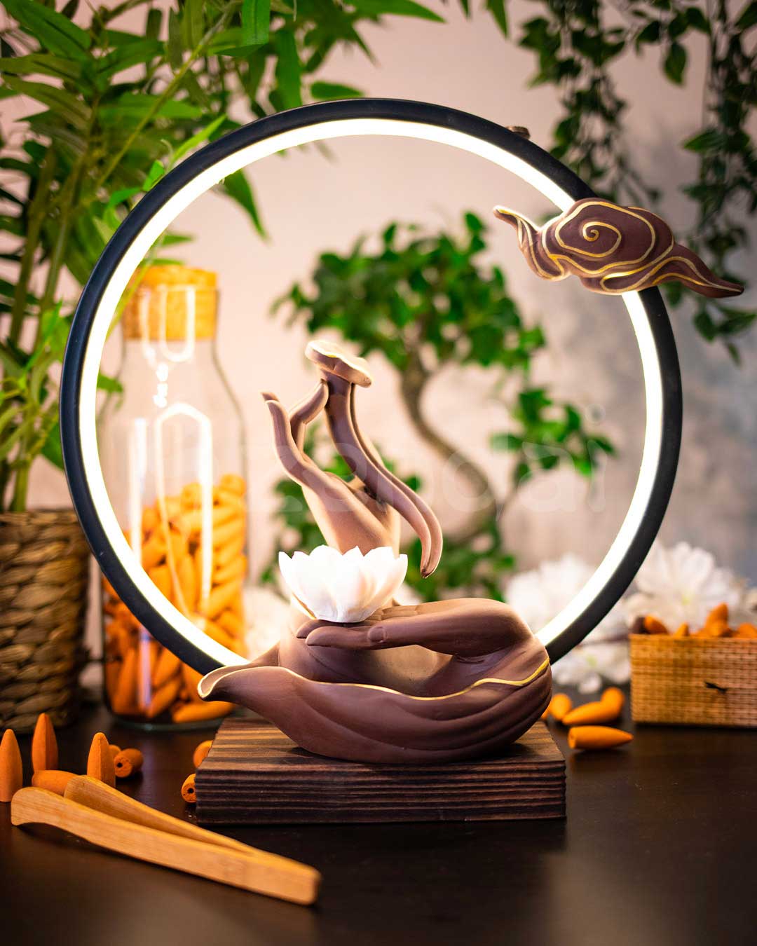 Mystic Hands XL - Backflow Incense Burner