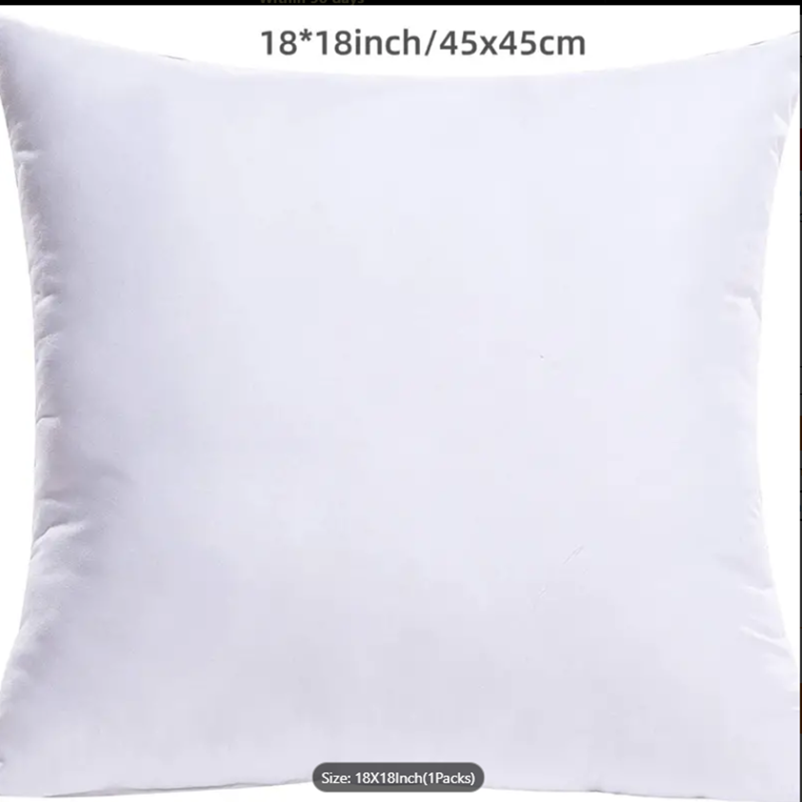 Polyester Blend soft hand feeling Throw Pillow  4 size options. A FULL throw pillow with insert