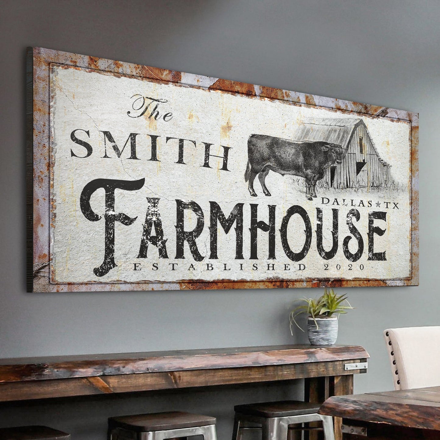 Rustic Farmhouse Sign X