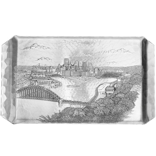 Pittsburgh Skyline Hostess Tray